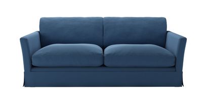Otto 3 Seat Sofabed in Heather Blue Smart Cotton - sofa.com