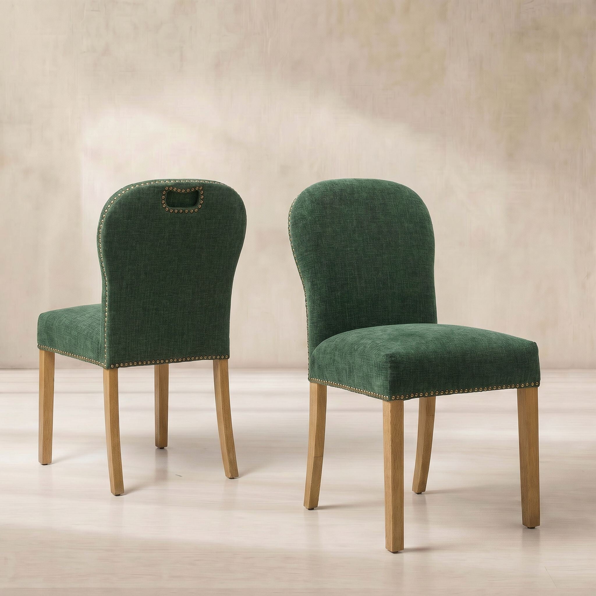 Gable Dining Chair, Green Fabric | Barker & Stonehouse