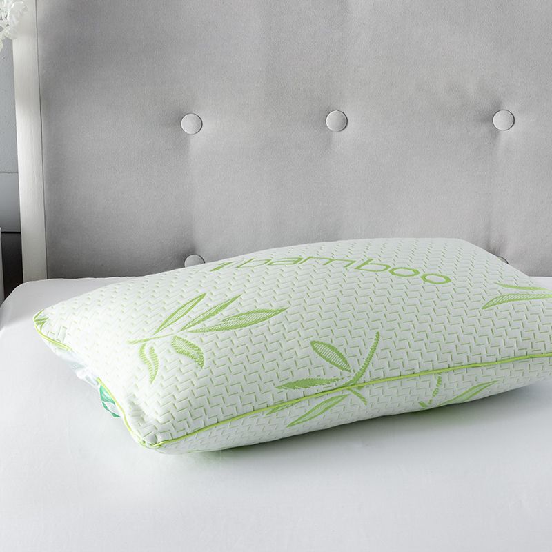 Snug City Rayon From Bamboo Memory Foam Pillow Anti Allergy Support in Green