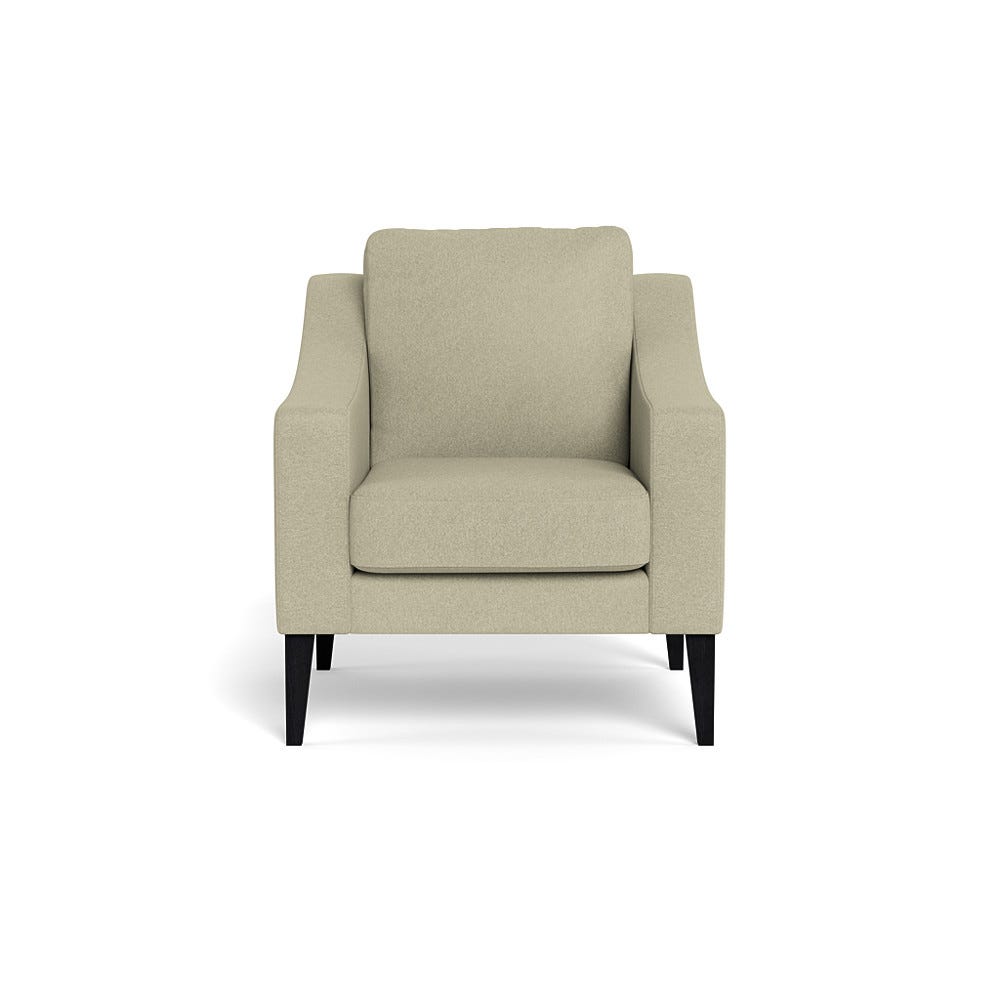 Heal's Richmond Armchair Cotton Grain Black Feet