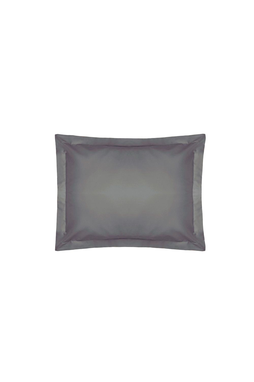 Belledorm Easy Care 200 Thread Count Cotton Polyester Percale Oxford Pillowcase in Dark Grey