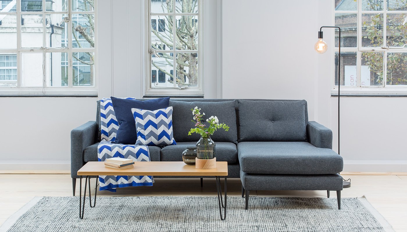 Heal's Brunel Corner Chaise Murcia Grey