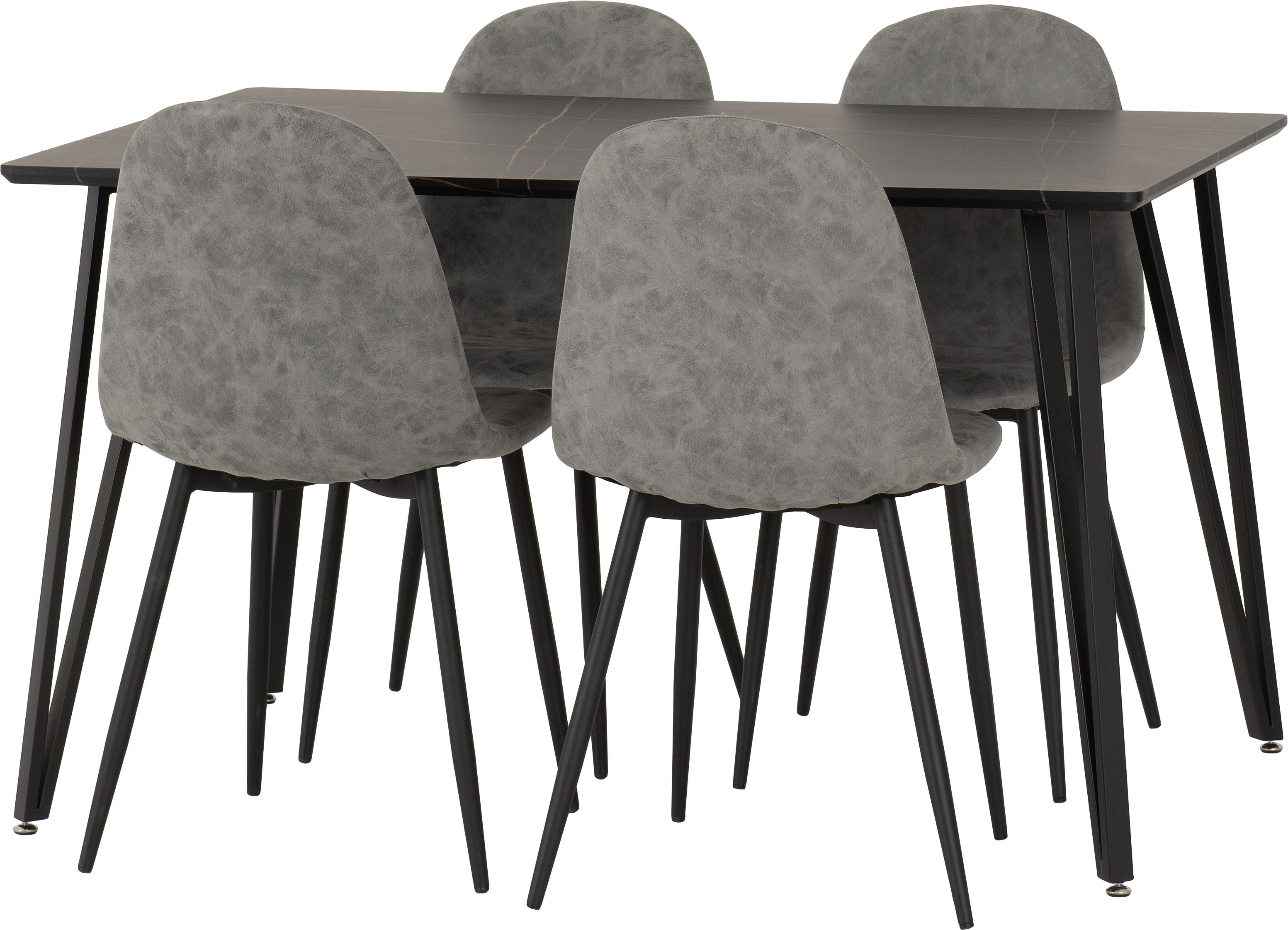 Seconique Marlow & Athens Dining Set in Grey 2