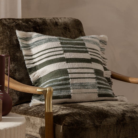 Torode Woven Striped Square Cushion