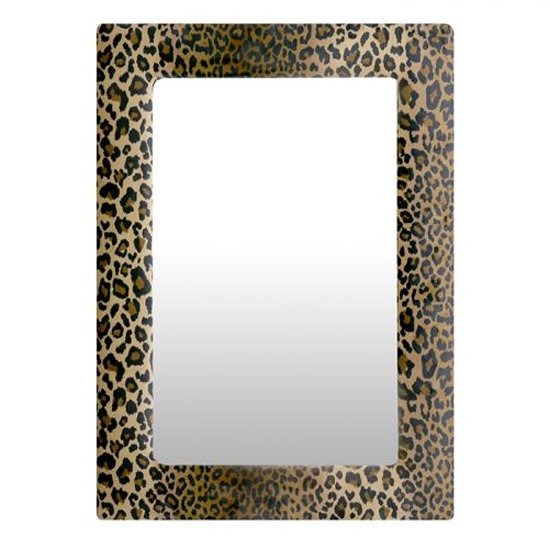 Leo Wall Bedroom Mirror In Beige Frame