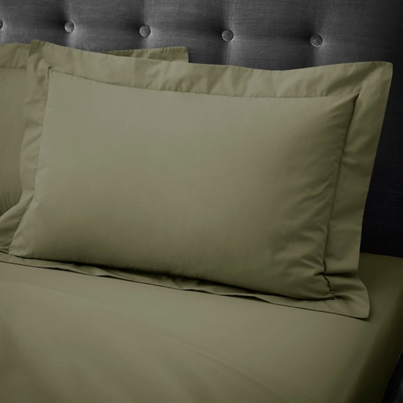 Hotel 230 Thread Count Crisp 100% Cotton Percale Oxford Pillowcase