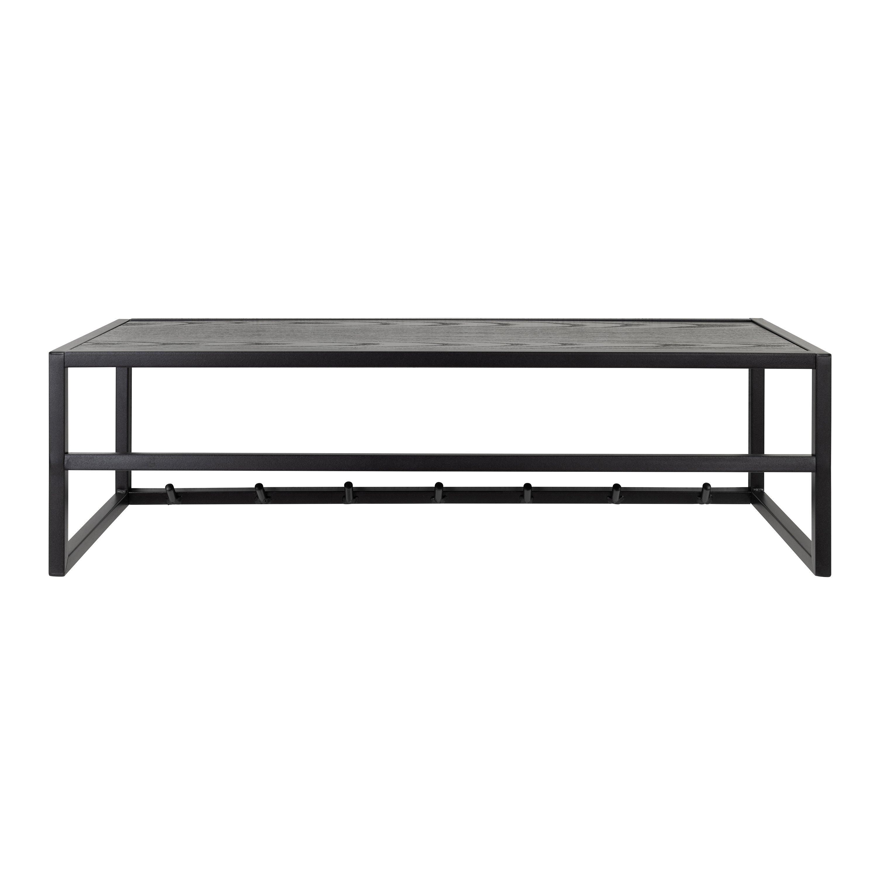 Furniture To Go Seaford Coat Rack in Black & Oak 2