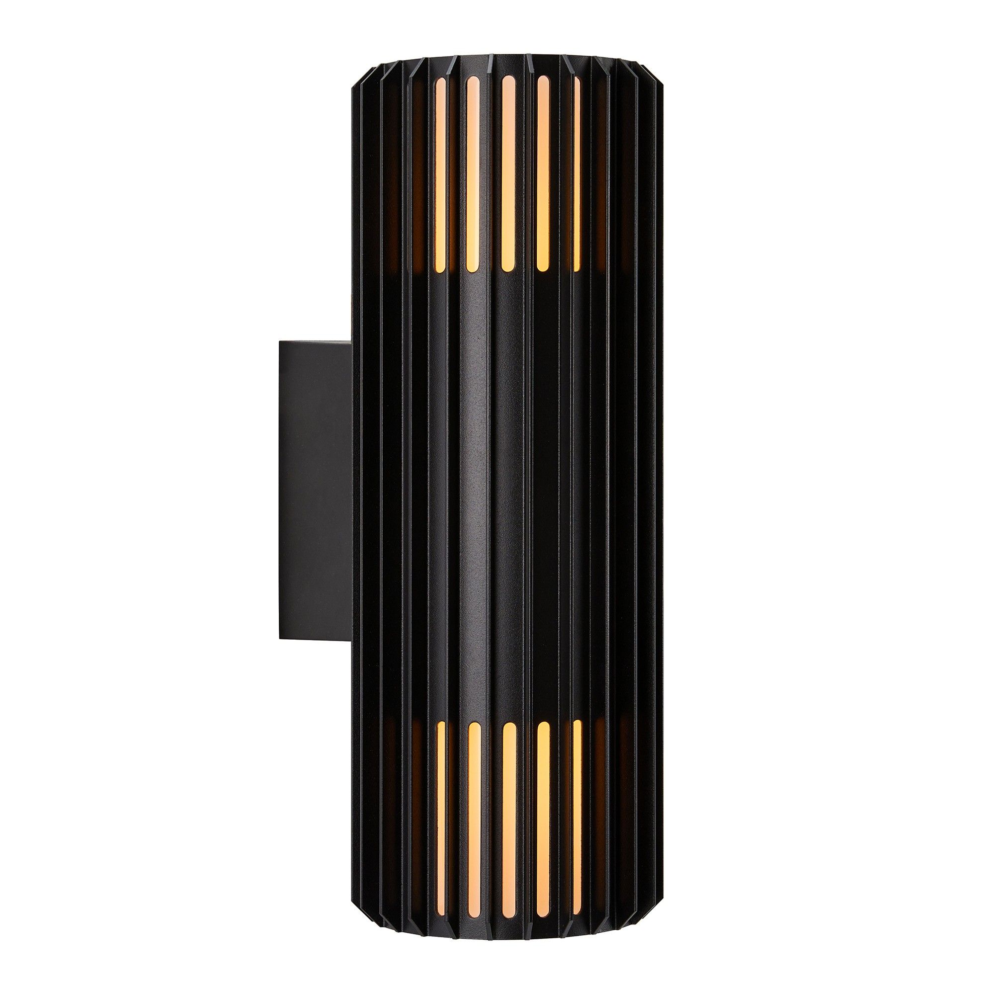 Nordlux Modern Outdoor Wall Light Black Aluminium E27 Coastal/Marine Safe - Mains Powered, IP54