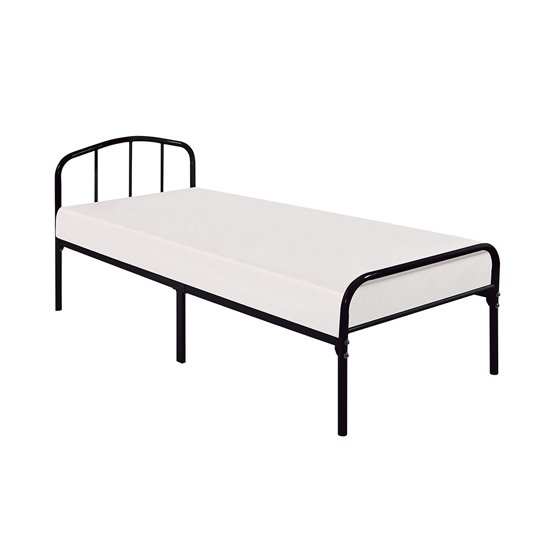Milton Metal Single Bed In Black