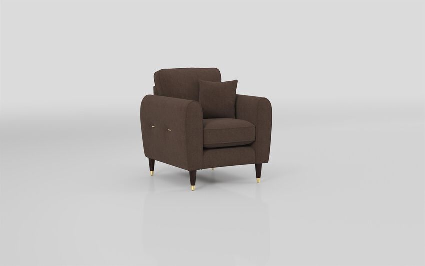 Brown Fabric Newsham Armchair