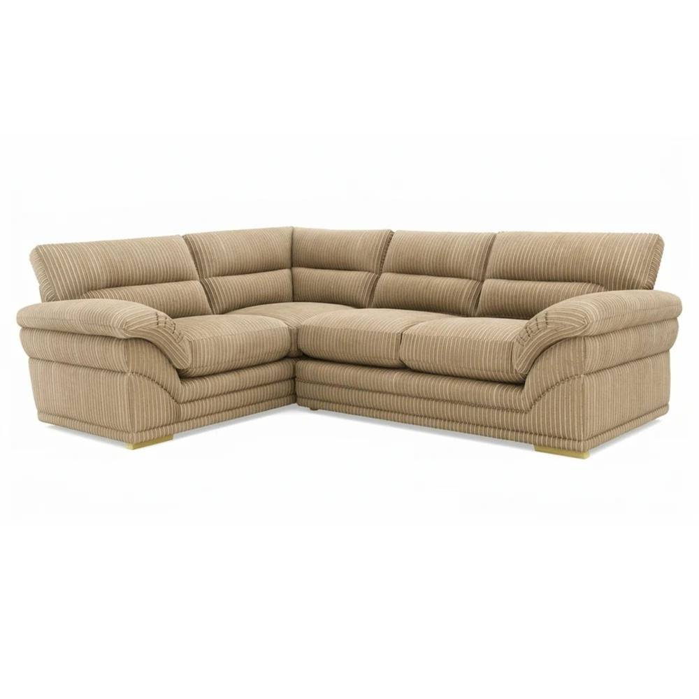 Bliss Furniture Amalfi Claude Right Hand 2 Piece Corner Sofa in Beige