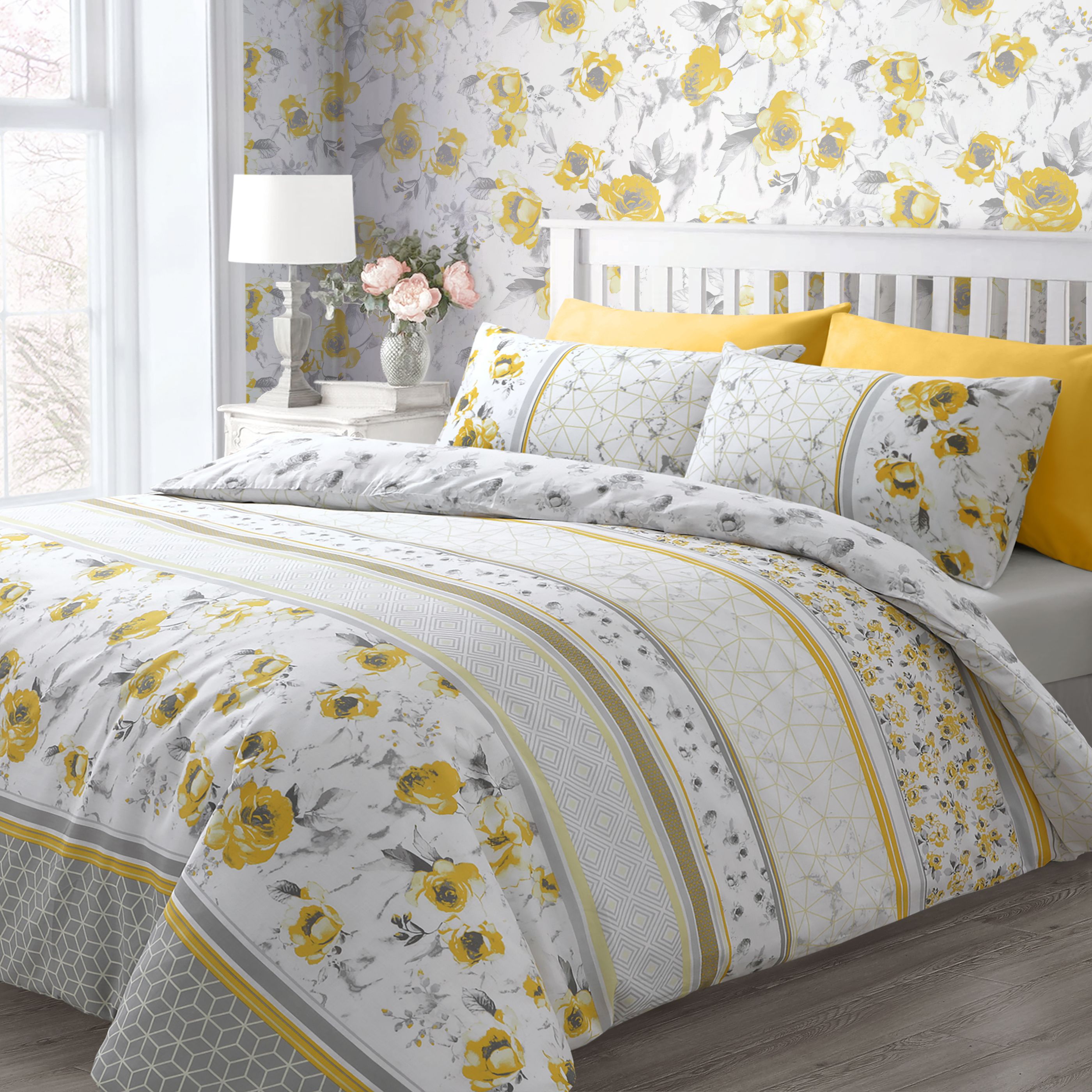 Velosso Memphis Cotton Rich Printed Duvet Cover & Pillowcase Set