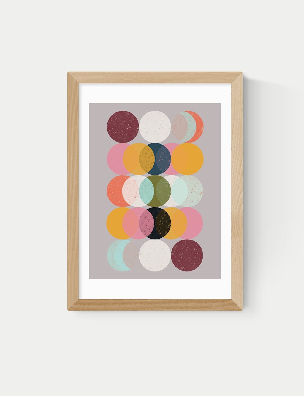 East End Prints Moods and Moons Framed Art Print Natural