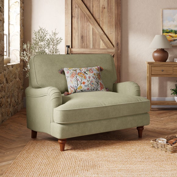 Beatrice II Soft Tonal Chenille Snuggle Chair