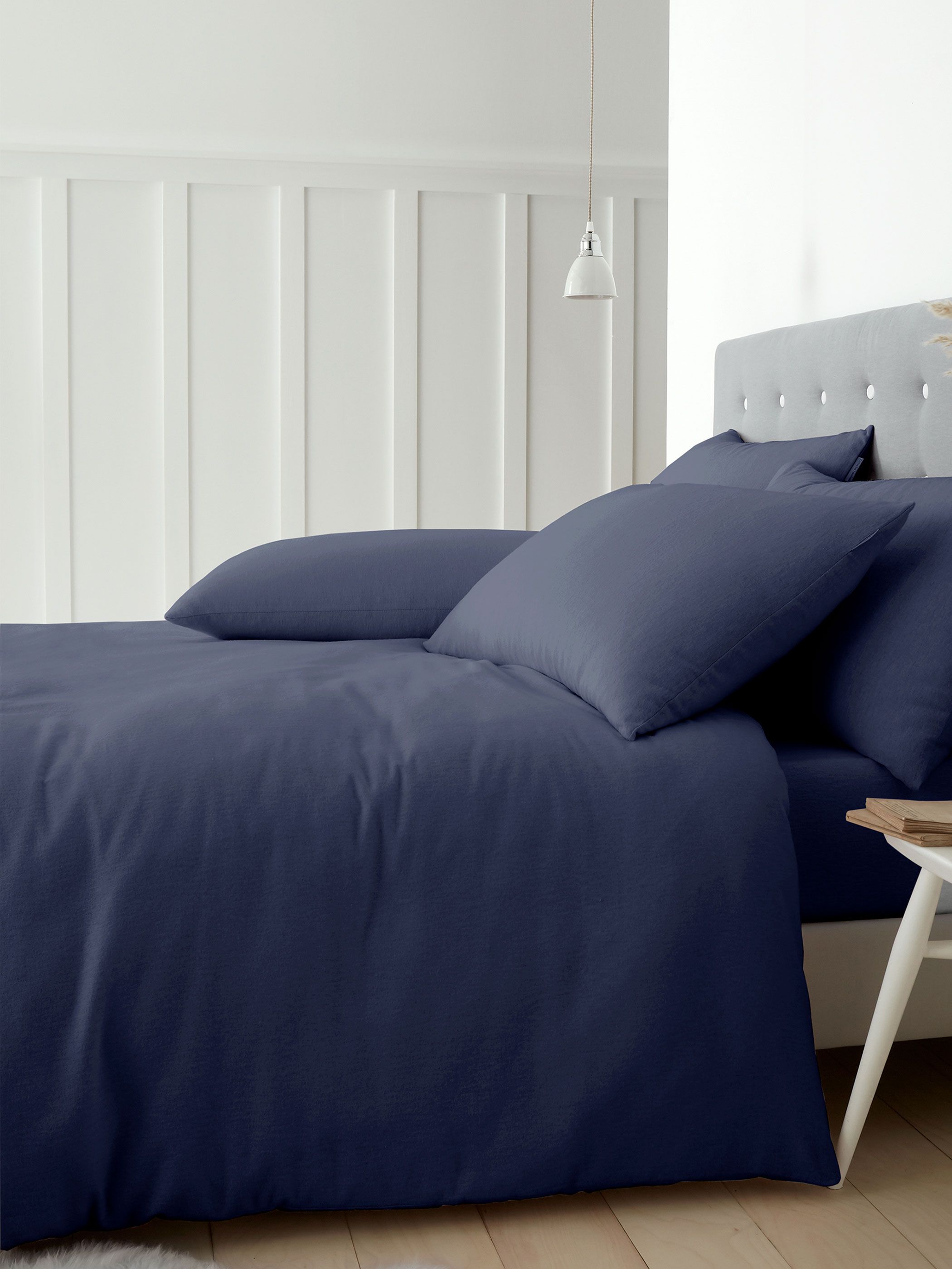 Catherine Lansfield 'Brushed Cotton' Duvet Cover Set in Navy