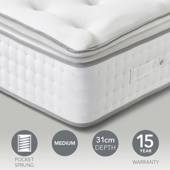 Hotel 3000 Pocket Memory Foam Pillow Top Hybrid Mattress