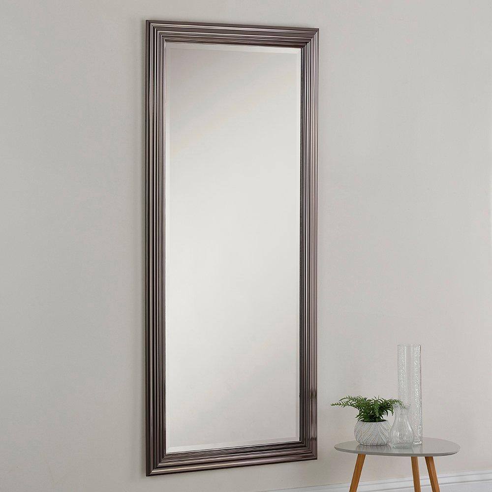 Yearn Mirrors Yearn Dark Chrome Wall Mirror 166.5x75cm in Metallics