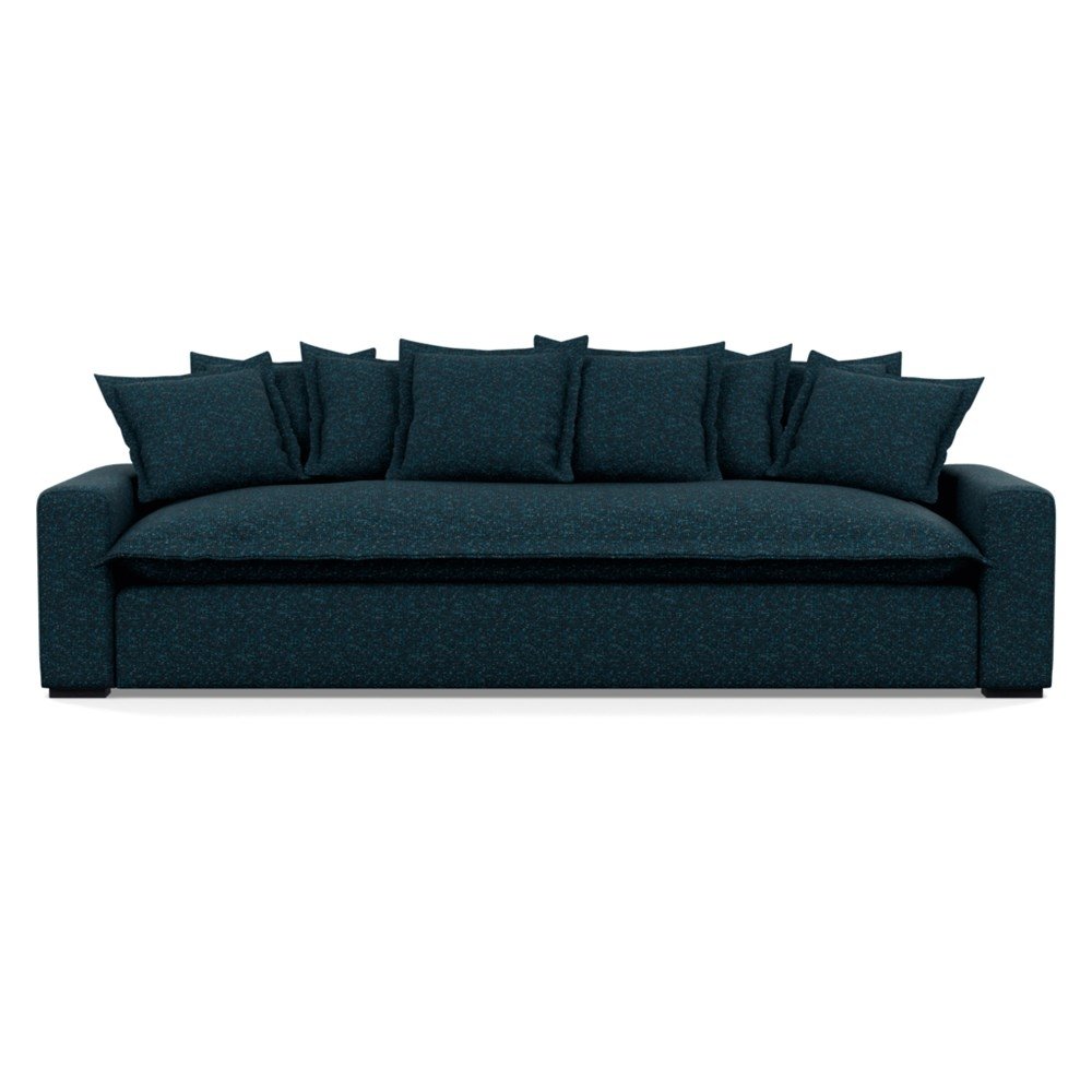 Heal's Brompton 5 Seater Sofa Brecon Ink Black Feet