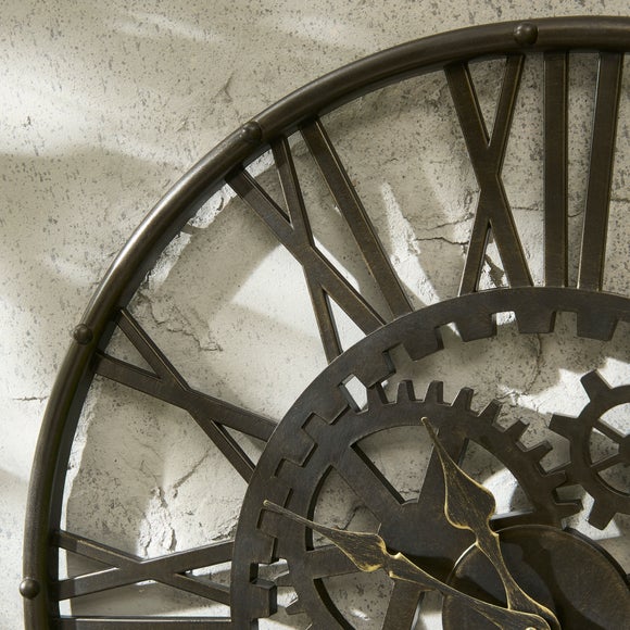 Cogs Indoor Outdoor Wall Clock 3