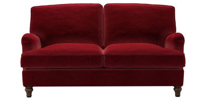 Bluebell 2 Seat Sofa Bed in Claret Cotton Matt Velvet - sofa.com