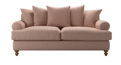 Teddy 2.5 Seat Sofa Bed in Blush Pure Belgian Linen - sofa.com