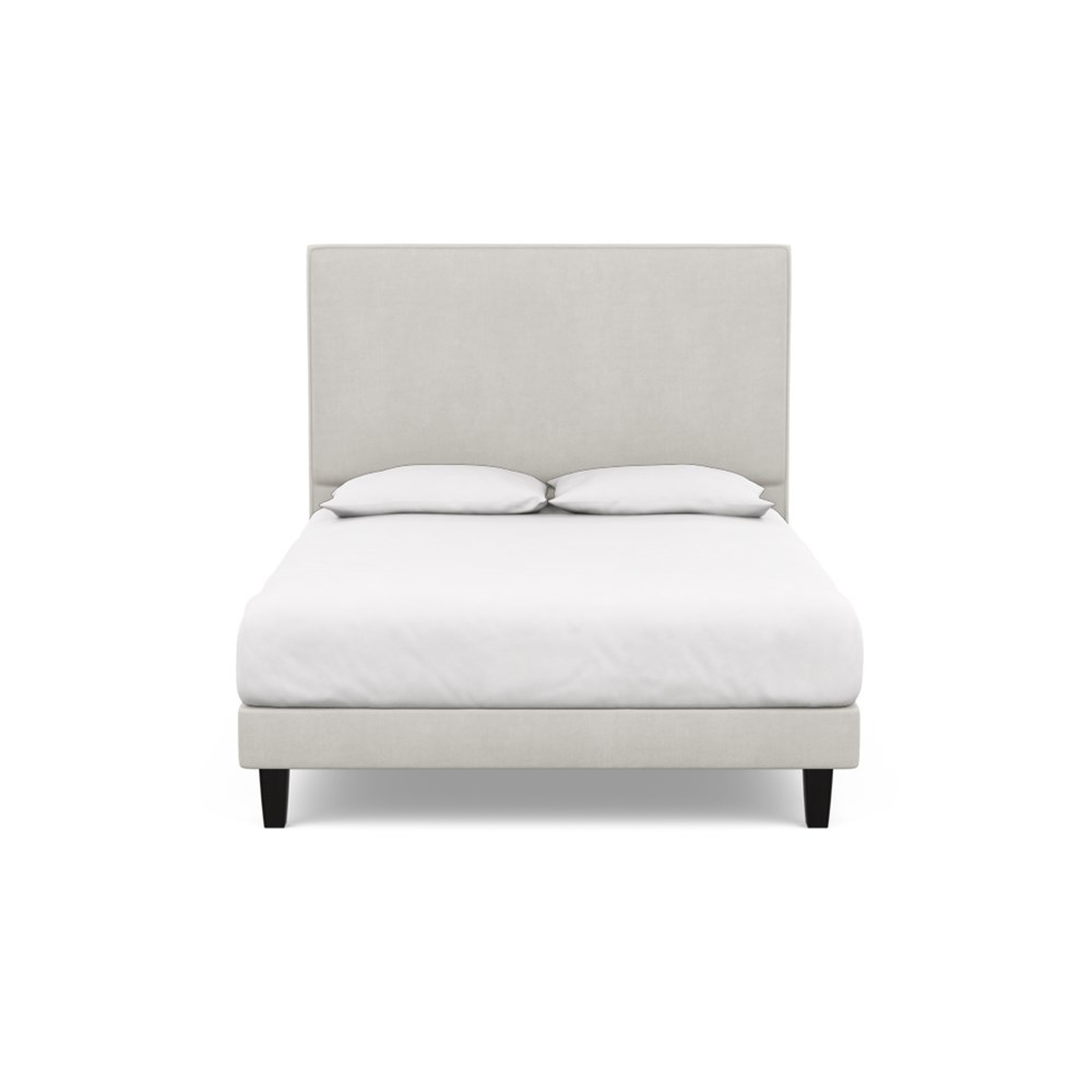 Heal's Heal's Shallow Divan King Capelo Linen-Cotton Sea Salt Dark Solid Wood
