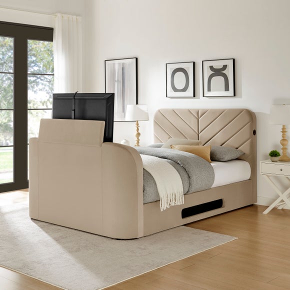 Koble Chevron Side Lift Ottoman TV Bed