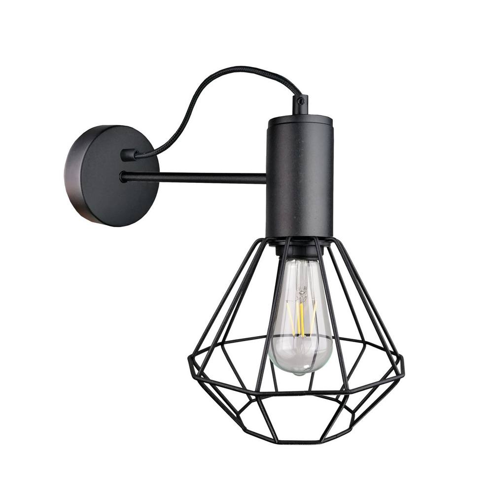 Netlighting Lars Wall Lamp Black 25cm 1x E27