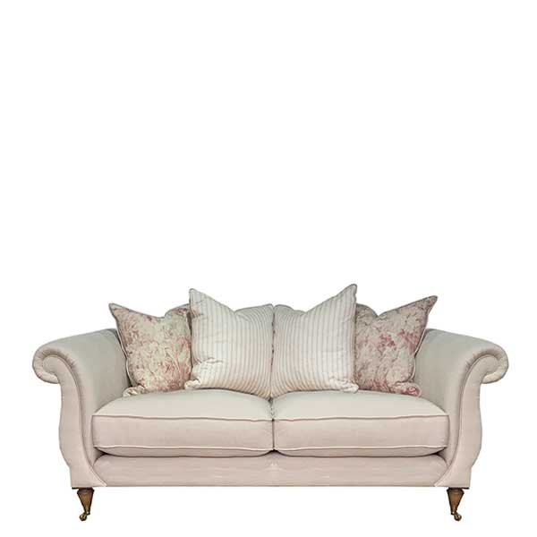Drew Pritchard Atherton Pillow Back 3 Seater Sofa  - Barker & Stonehouse