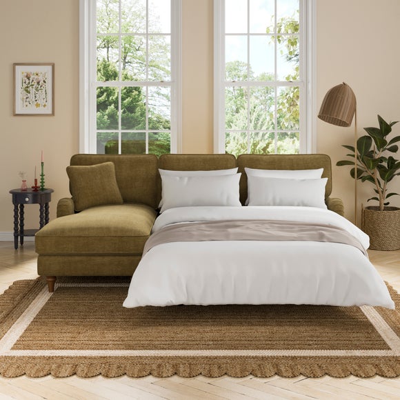 Beatrice II Chenille Corner Storage Sofa Bed