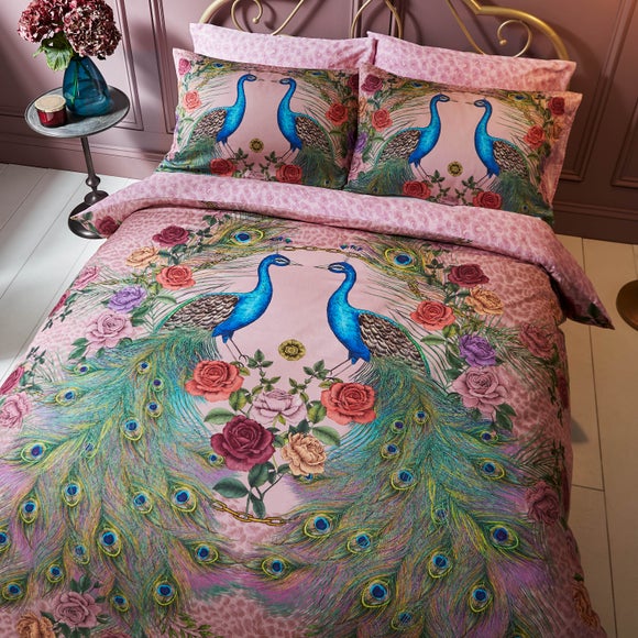 Matthew Williamson Xanadu Peacock 100% Cotton Duvet Cover & Pillowcase Set