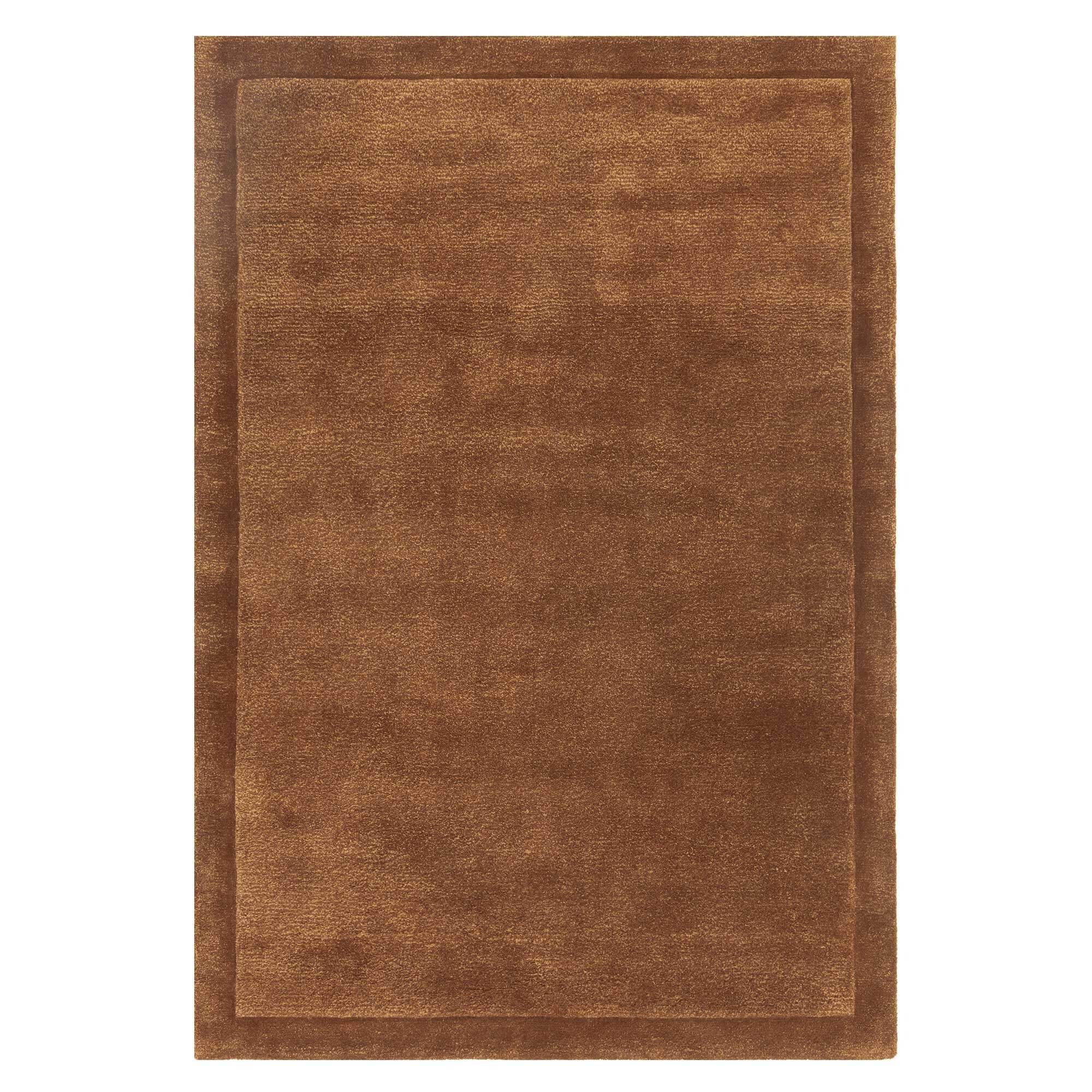 Aurelis Rust 160x230cm Rug, Square, Brown Wool Blend | Barker & Stonehouse