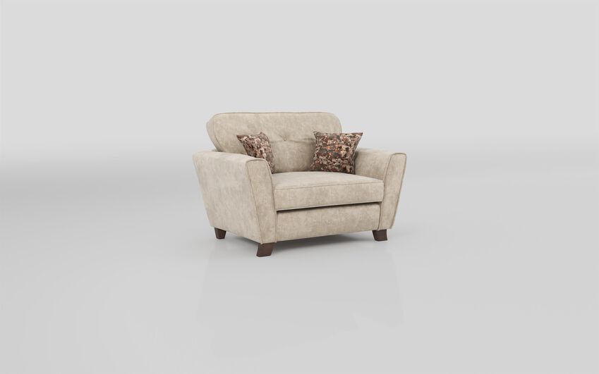 ScS Living Cream Esme Fabric Snuggle Chair