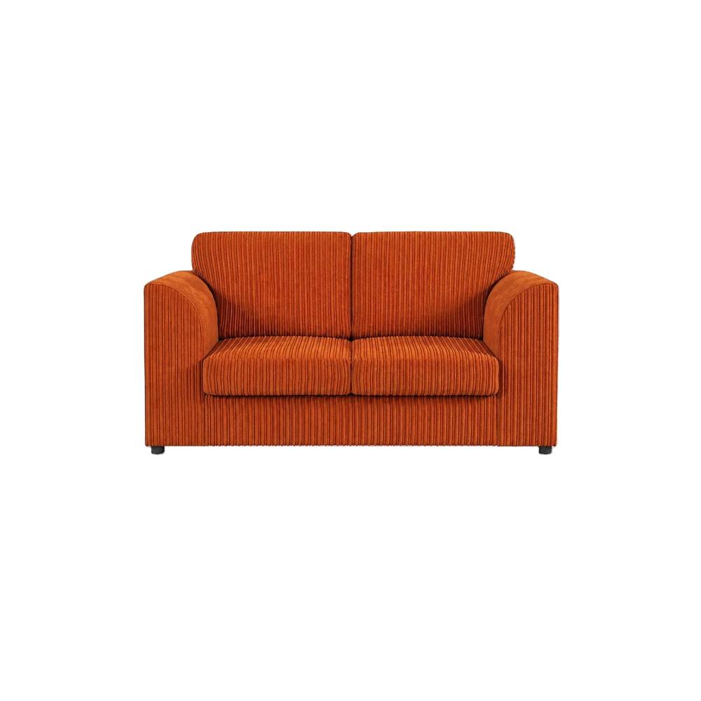 Bliss Furniture Jumbo Cord High Back 2 Seater Sofa in Orange