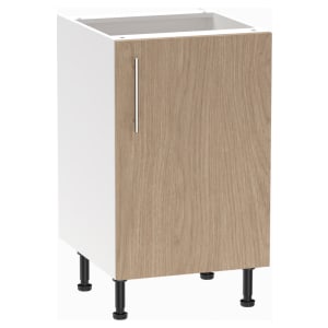 Wickes Orlando Scandi Oak Slab Base Unit - 500mm