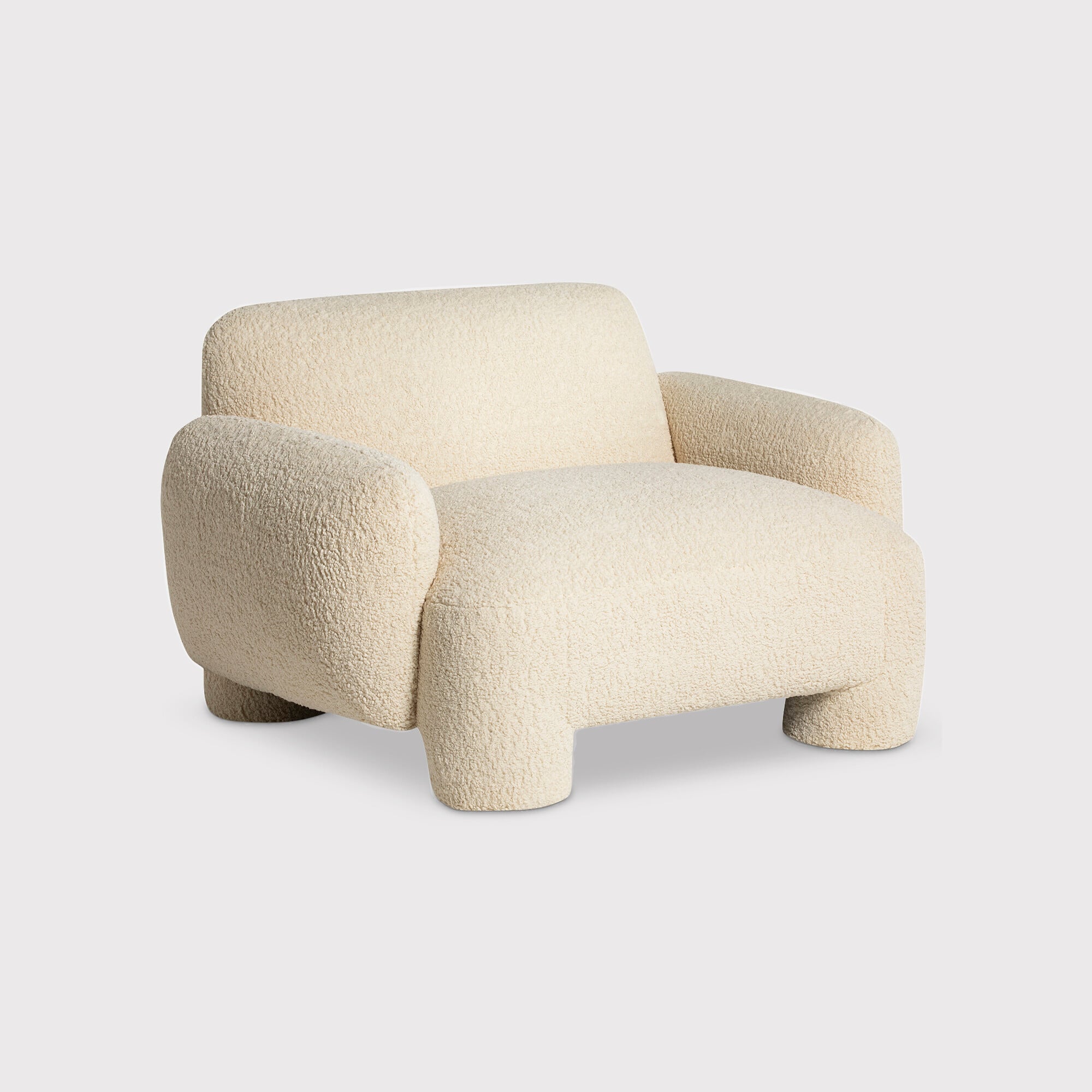 Adrina Armchair, White Boucle | Barker & Stonehouse