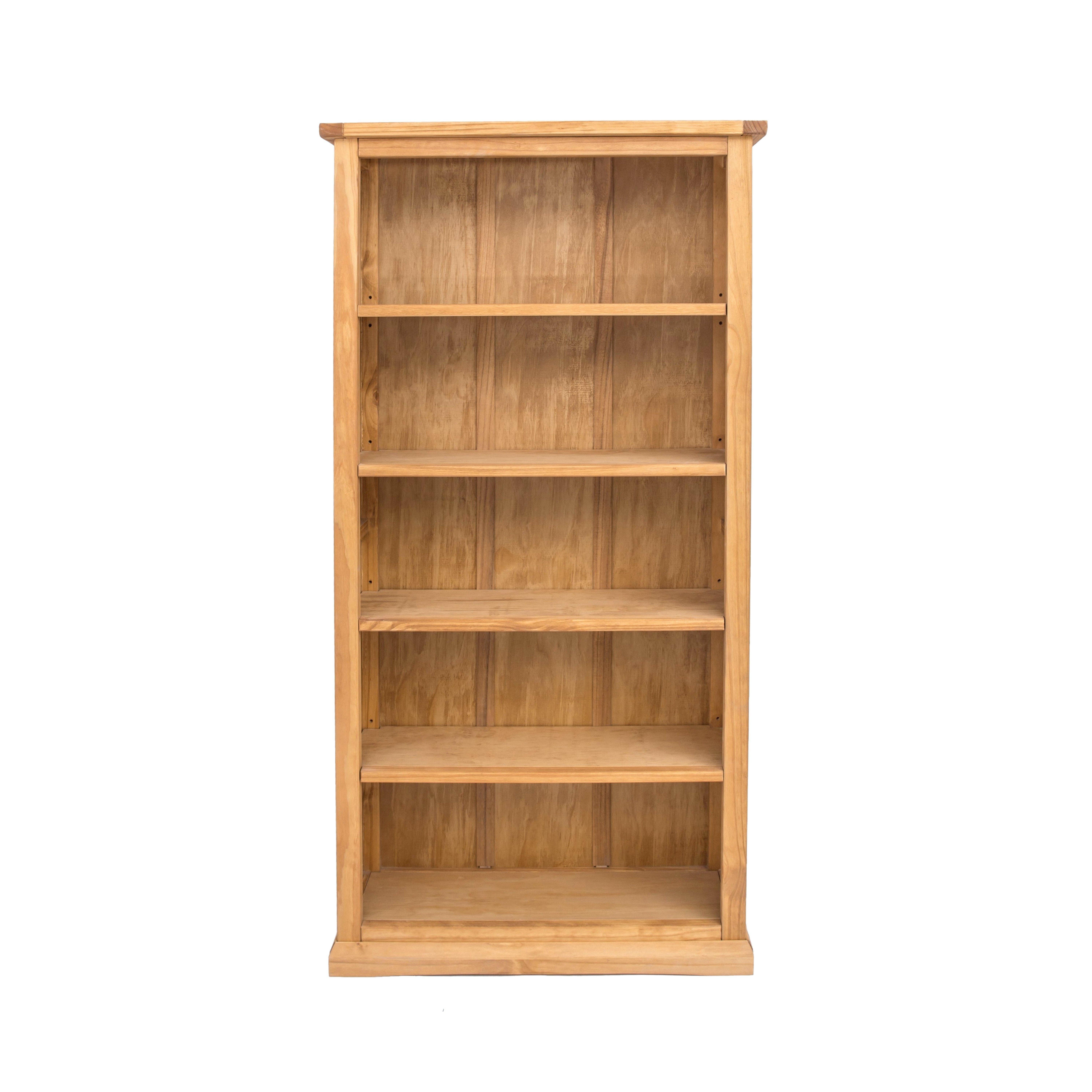 Cabinet Bits Bookcase with plinth 180x90x30cm in Light Brown