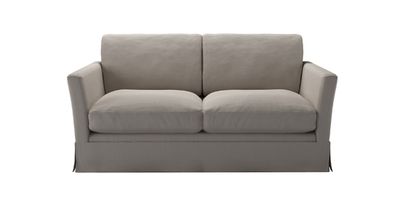 Otto 2 Seat Sofa Bed in Stone Brushed Linen Cotton - sofa.com