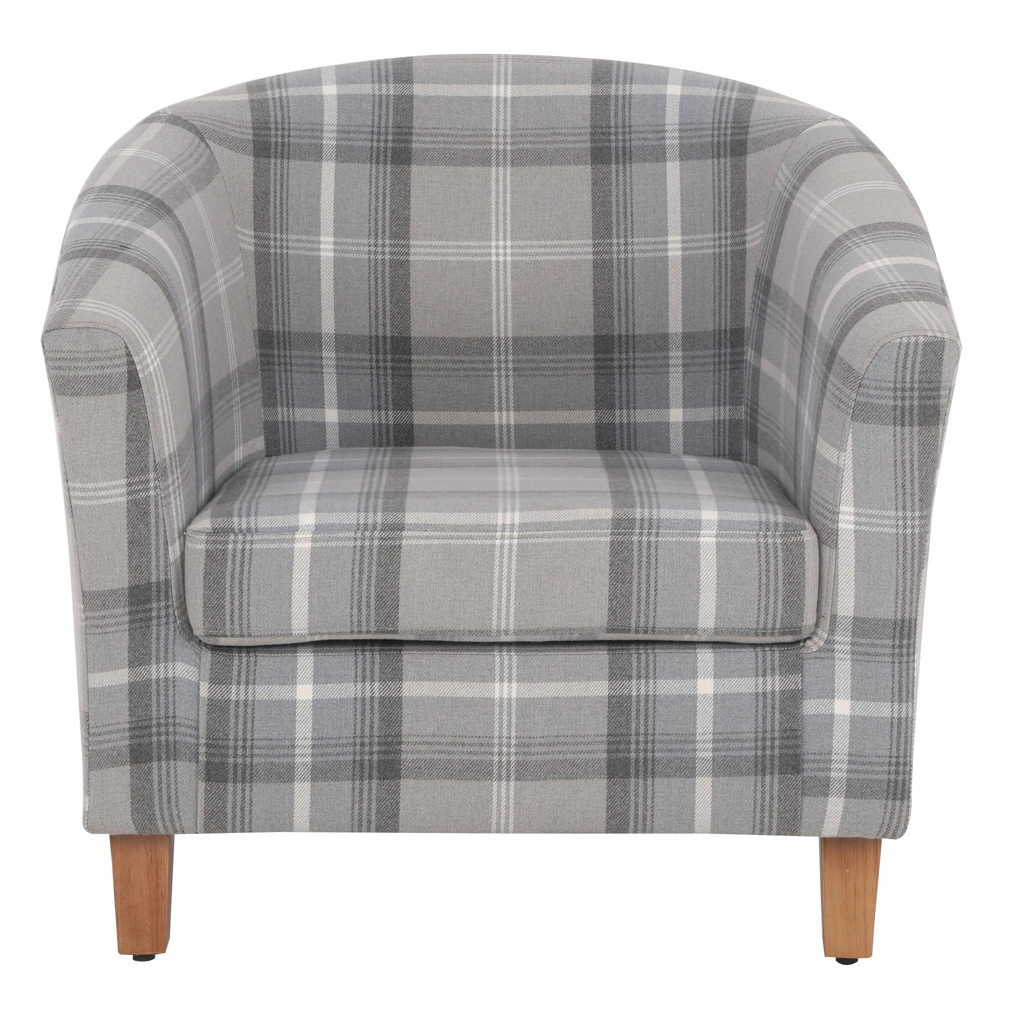 Castlebay Tub Chair - Dove Grey Grey and White