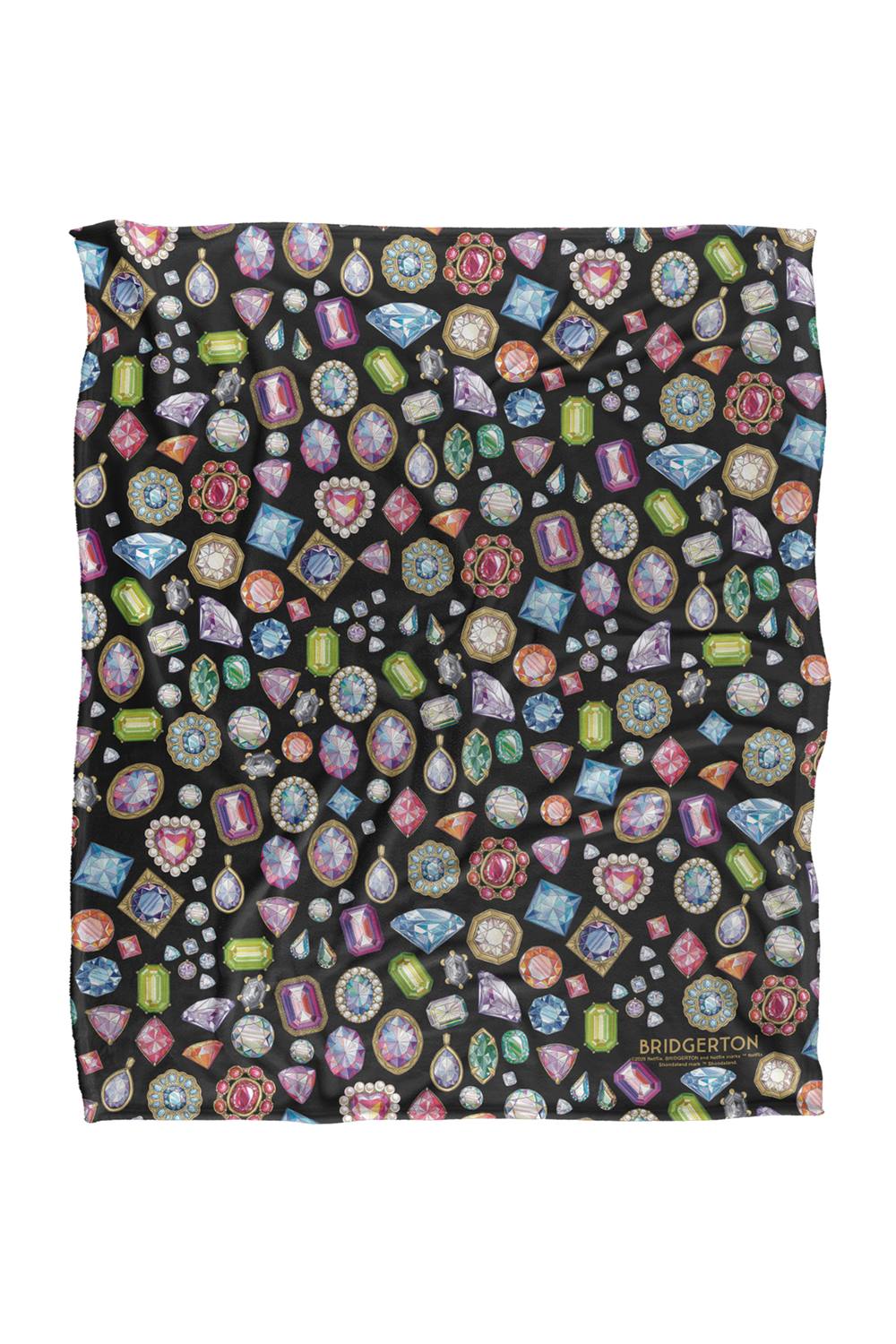Netflix Bridgerton Crown Jewels Silky Touch Soft Throw Blanket 152 X 127 Cm