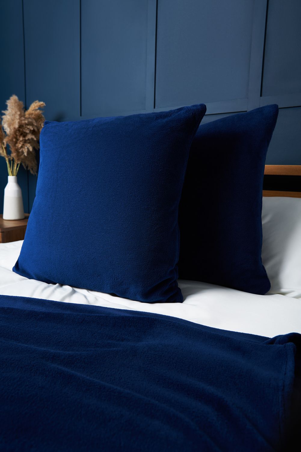 BHS Microfleece Cushion in Navy