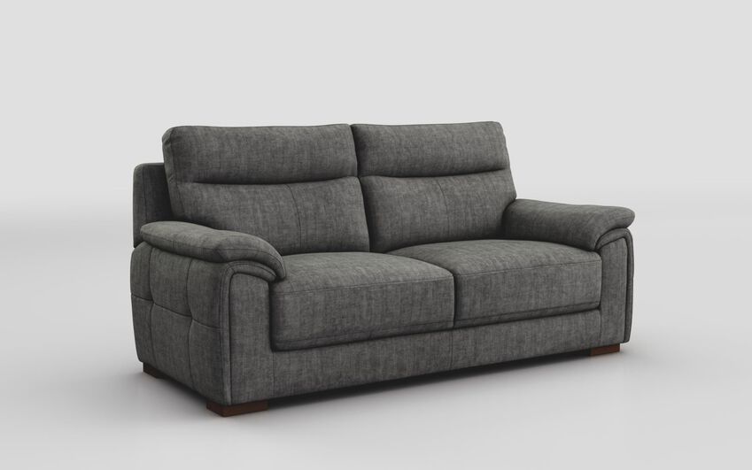 Black Fabric Cosina 3 Seater Sofa