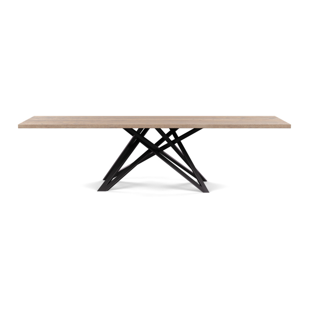 Heal's Vienna Dining Table 280x100cm Grey Oiled Oak Straight Edge Not Filled