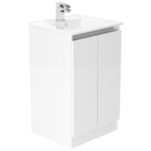 Newland White Basin Floorstanding Unit - 500mm
