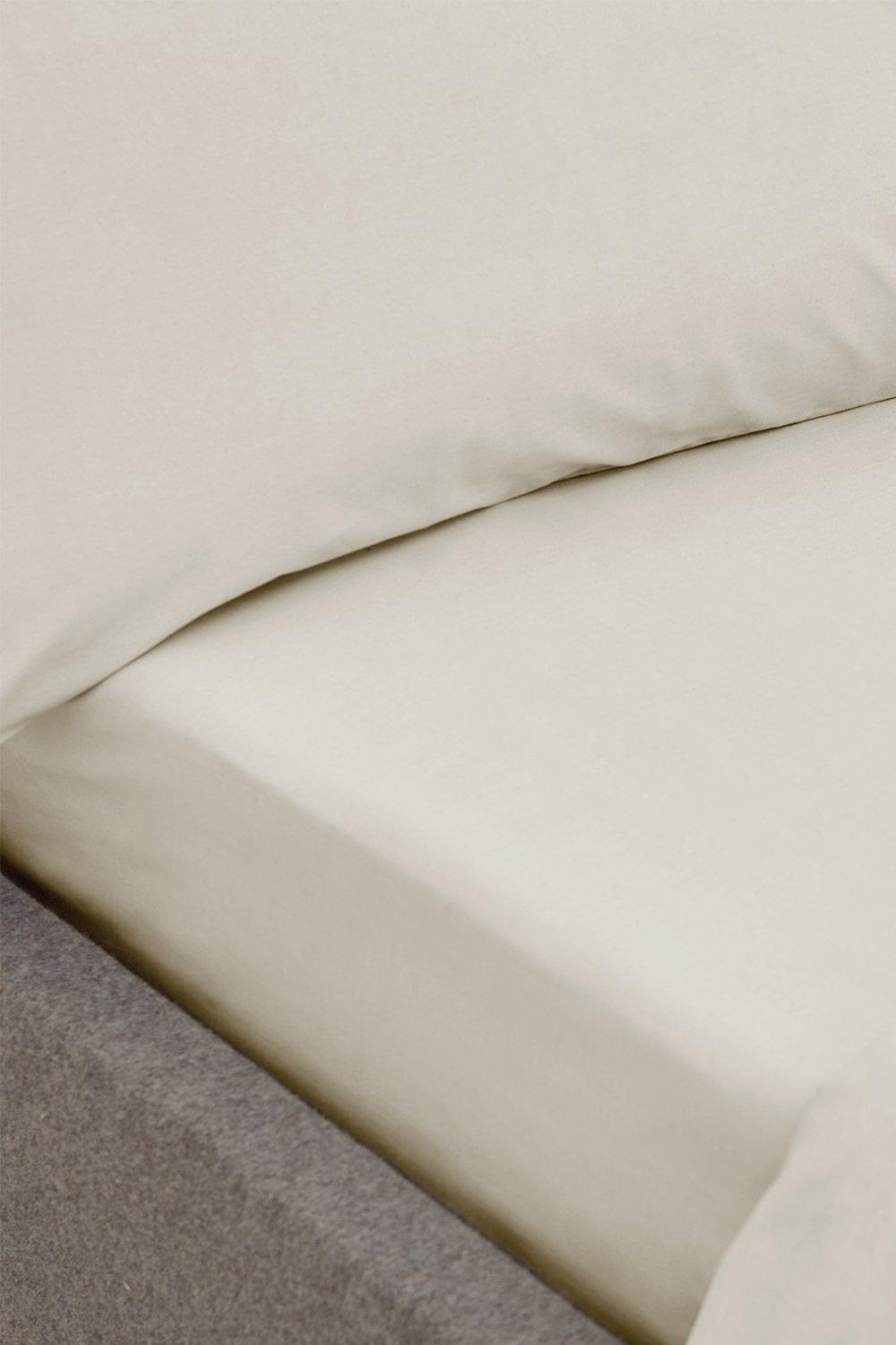 200tc Organic Cotton Single Fitted Sheet