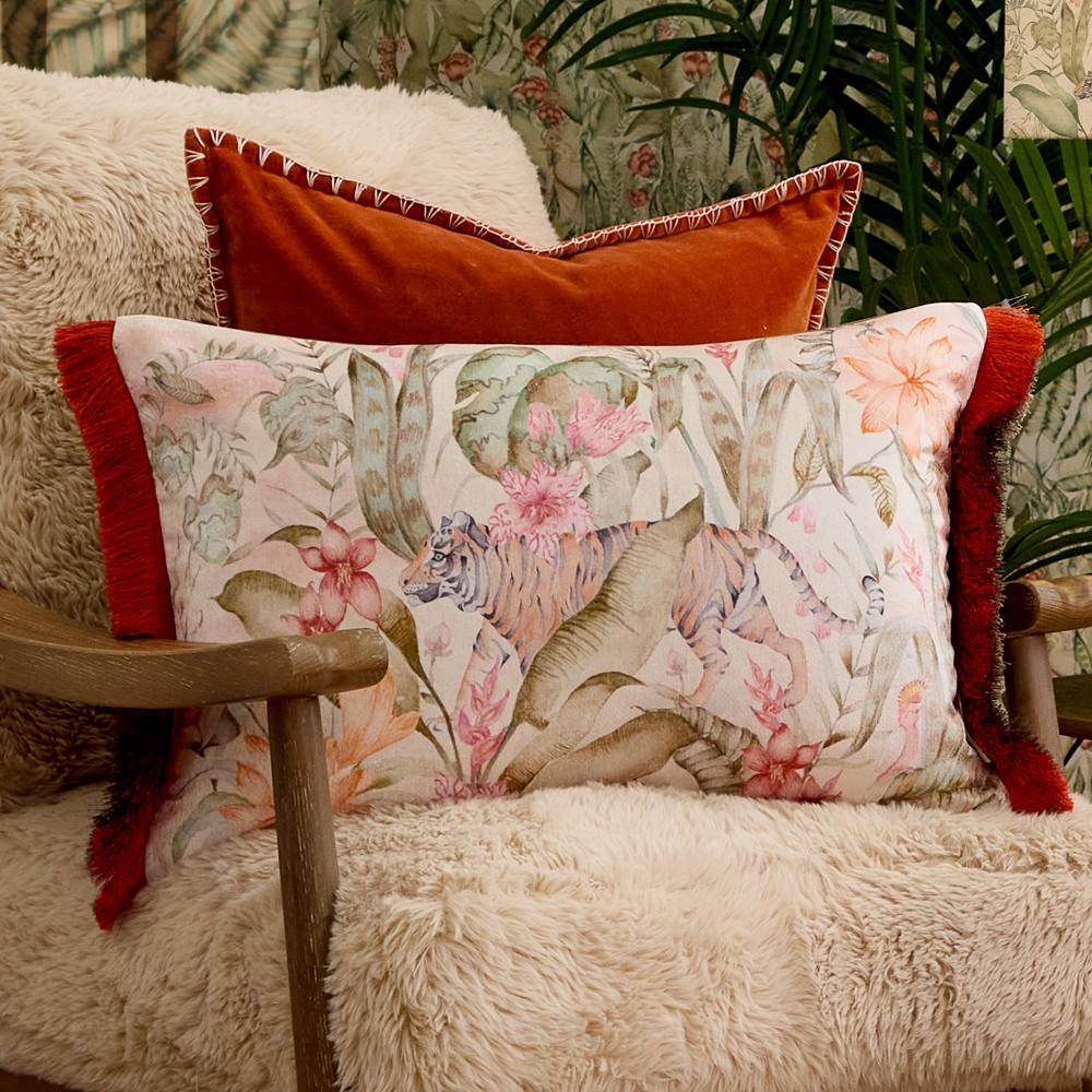 Voyage Maison Tropical Utopia Printed Velvet Cushion
