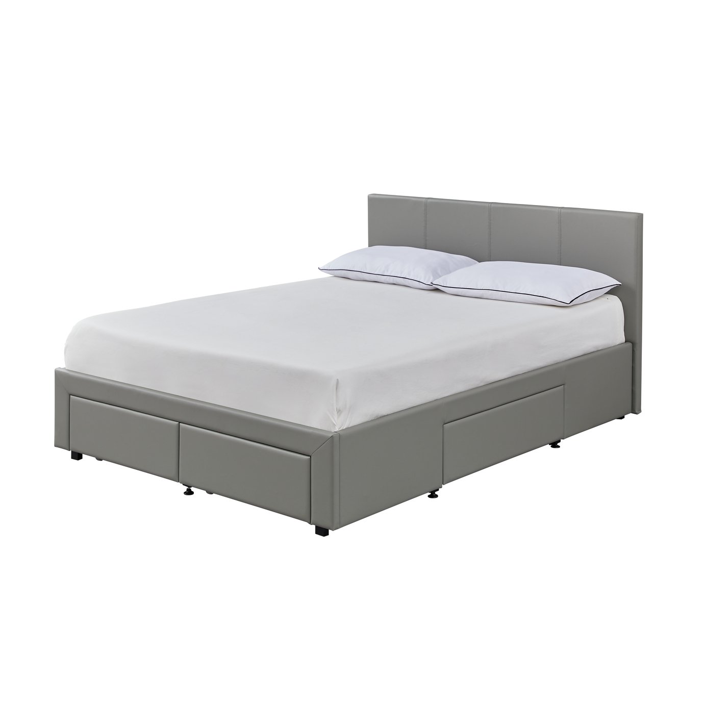 Habitat Lavendon 4 Drawer Kingsize Bed Frame - Grey