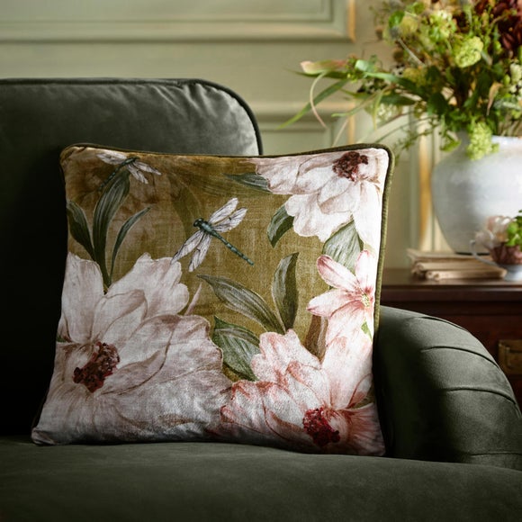 Fiorella Floral Square Filled Cushion
