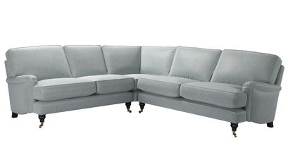 Bluebell Asym. Crn: LHF 2 Seat w RHF 2.5 Seat in Cirrus Smart Slubby Cotton - sofa.com