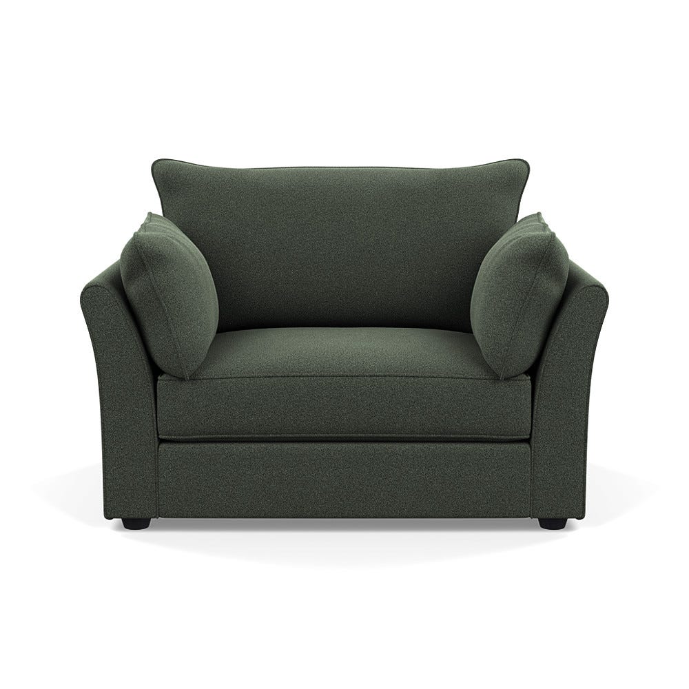 Heal's Tailor Loveseat Boucle Fern Black Beech Feet